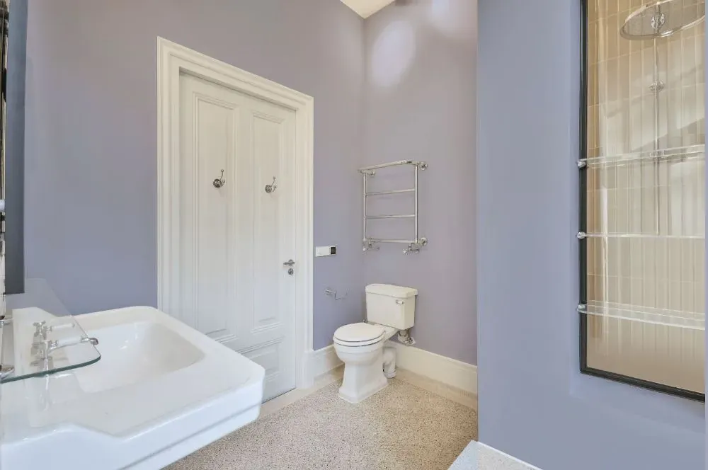 Behr Lavender Honor bathroom