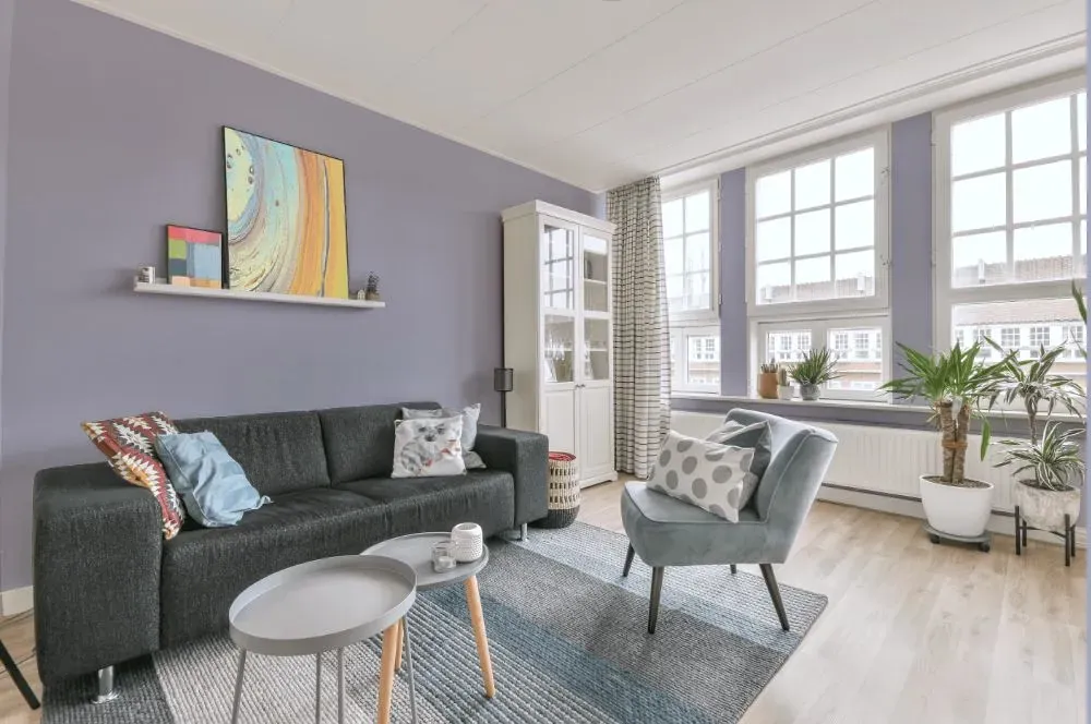 Behr Lavender Honor living room walls