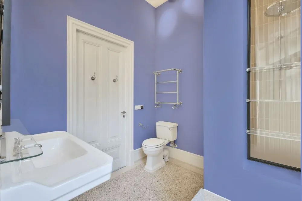 Behr Lavender Sky bathroom