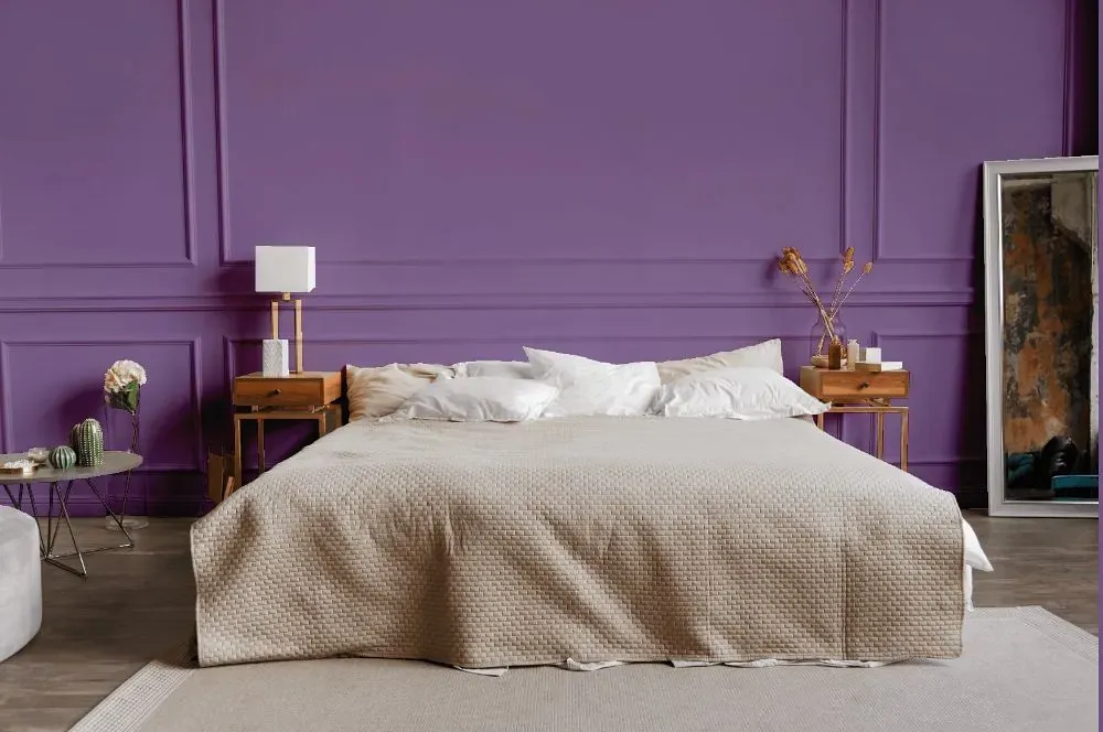 Behr Lilac Intuition bedroom