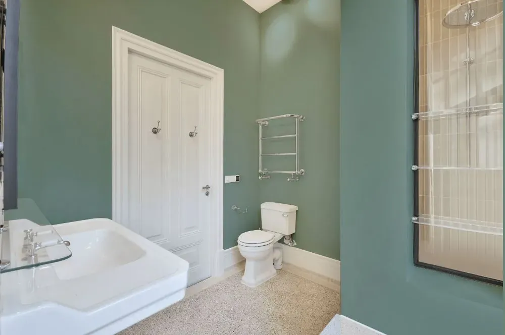 Behr Lotus Leaf bathroom