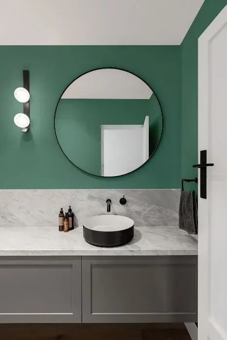 Behr Lunar Tide minimalist bathroom