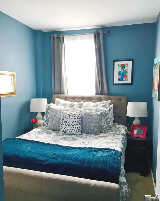 Behr Lyric Blue bedroom color review