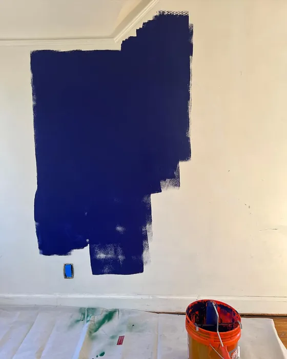 Behr Manhattan Blue wall paint 