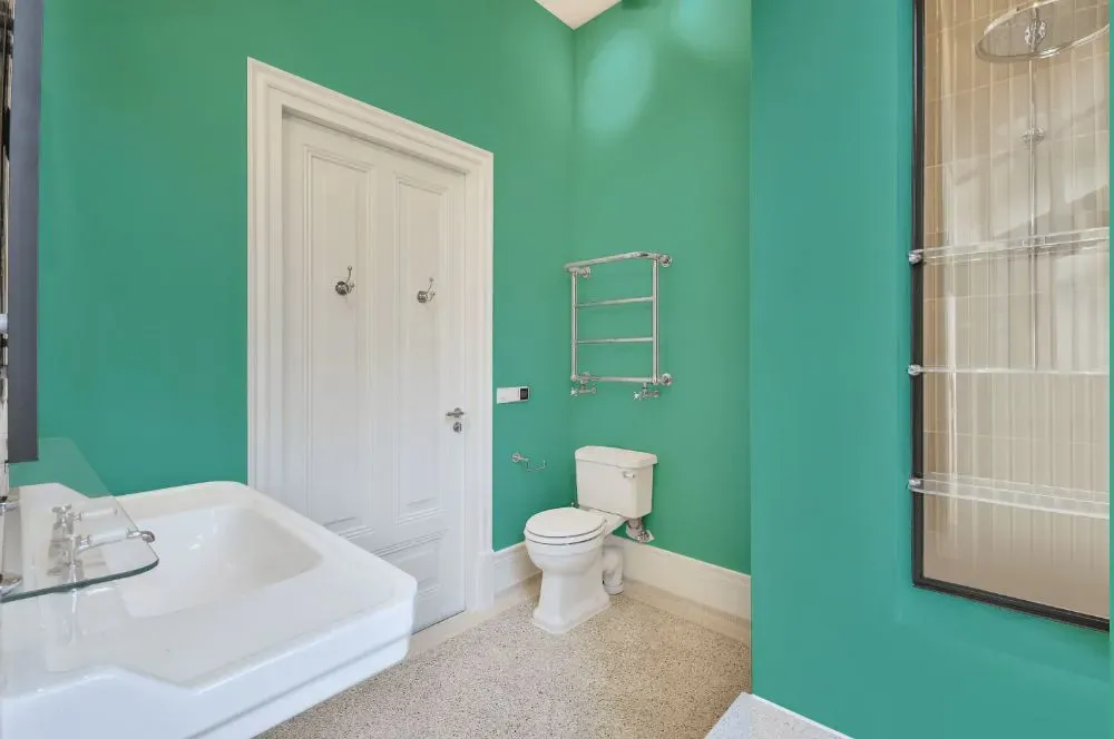 Behr March Aquamarine bathroom