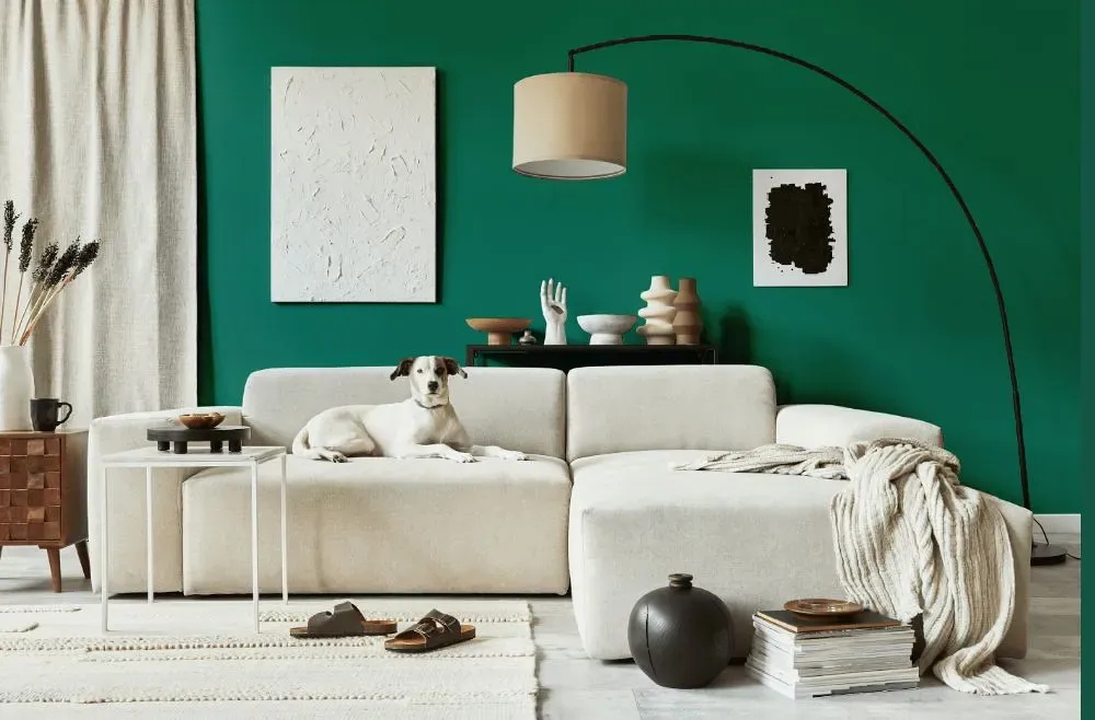 Behr Mermaid Sea cozy living room