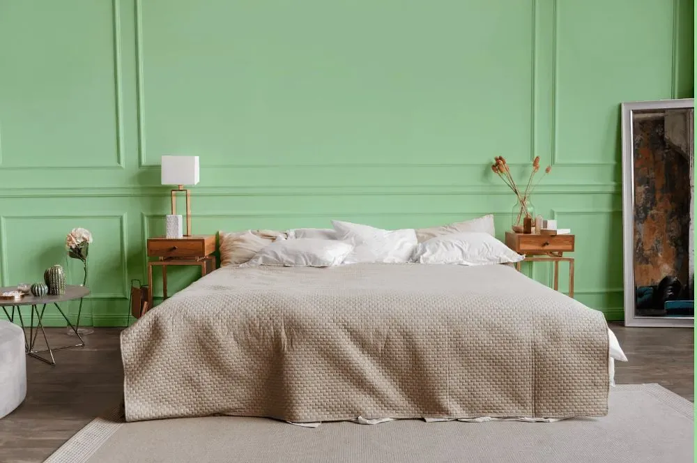 Behr Mint Parfait bedroom