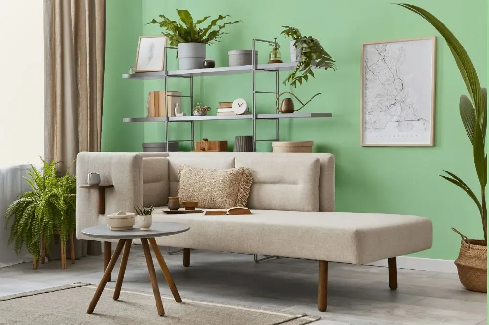 Behr Mint Parfait living room