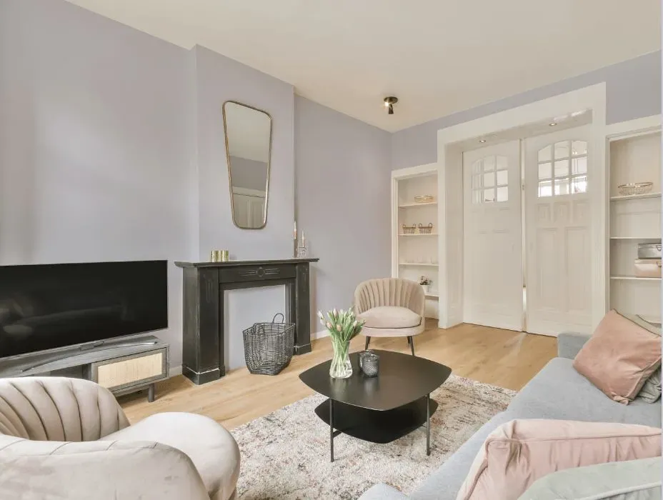 Behr Misty Lavender victorian house interior