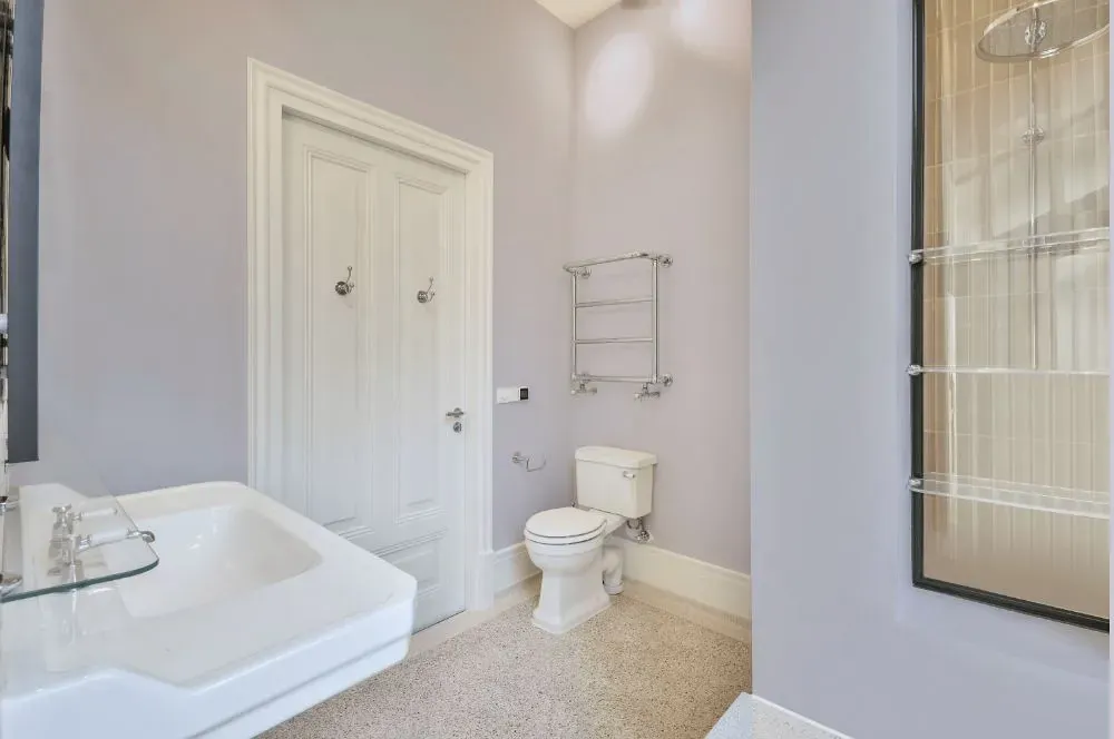 Behr Misty Lavender bathroom