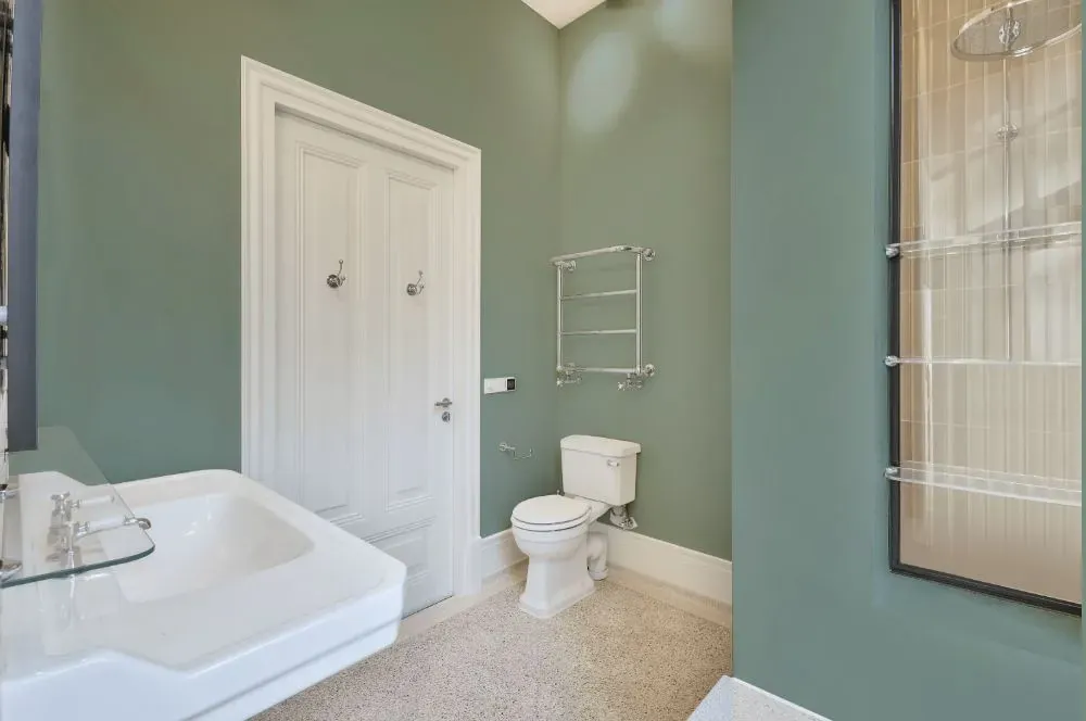 Behr Misty Moss bathroom