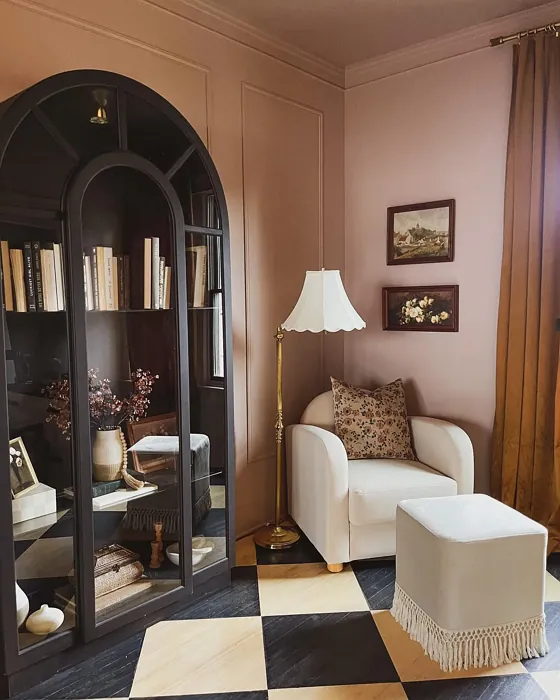 Behr Modern Mocha victorian living room interior