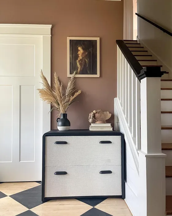 Behr Modern Mocha bohemian hallway color paint