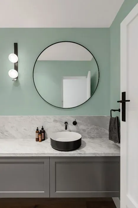 Behr Moon Glass minimalist bathroom