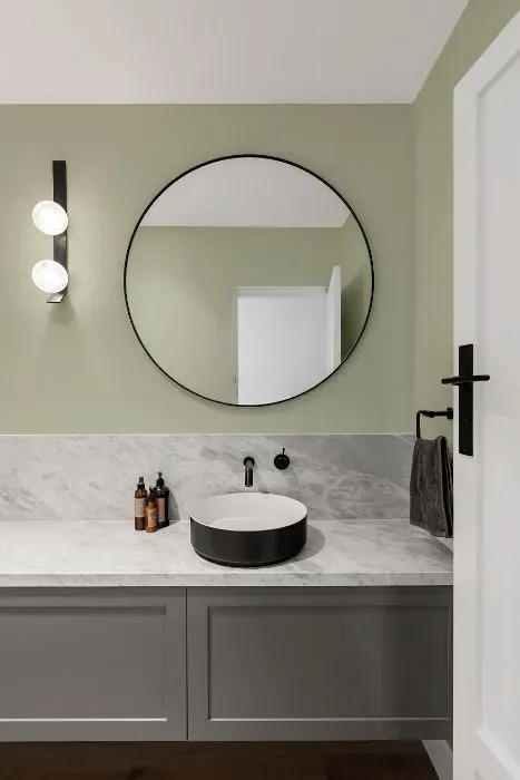 Behr Morning Zen minimalist bathroom