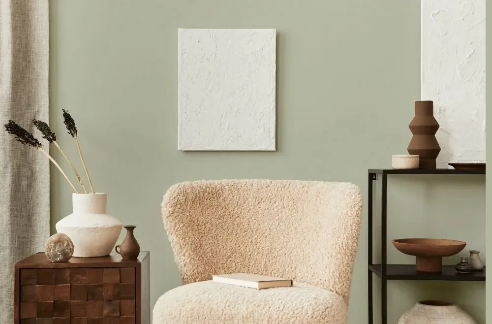 Behr Morning Zen living room interior