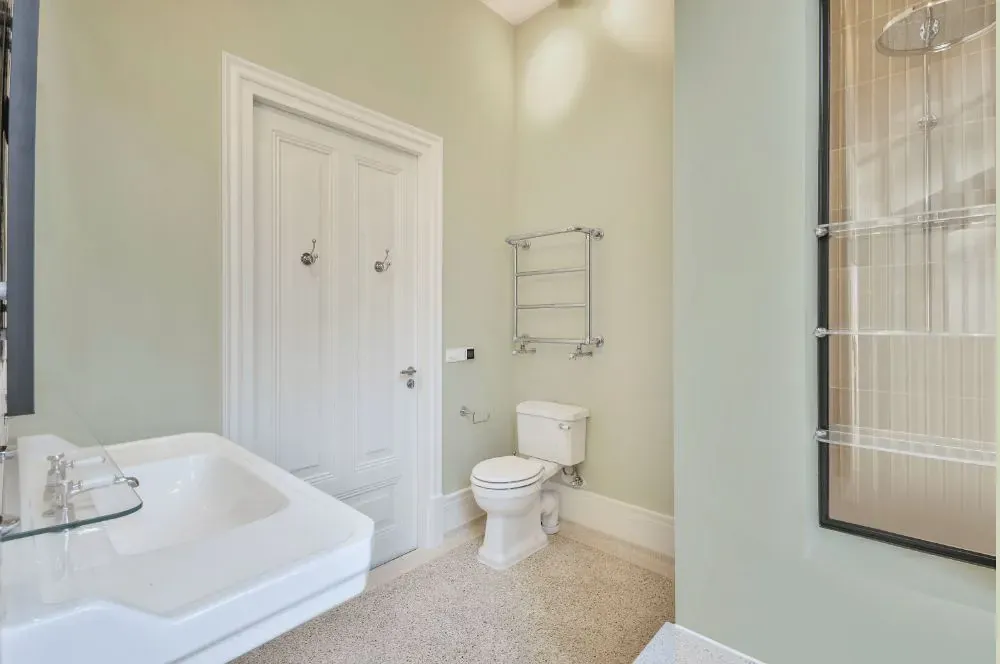 Behr Moss Mist bathroom