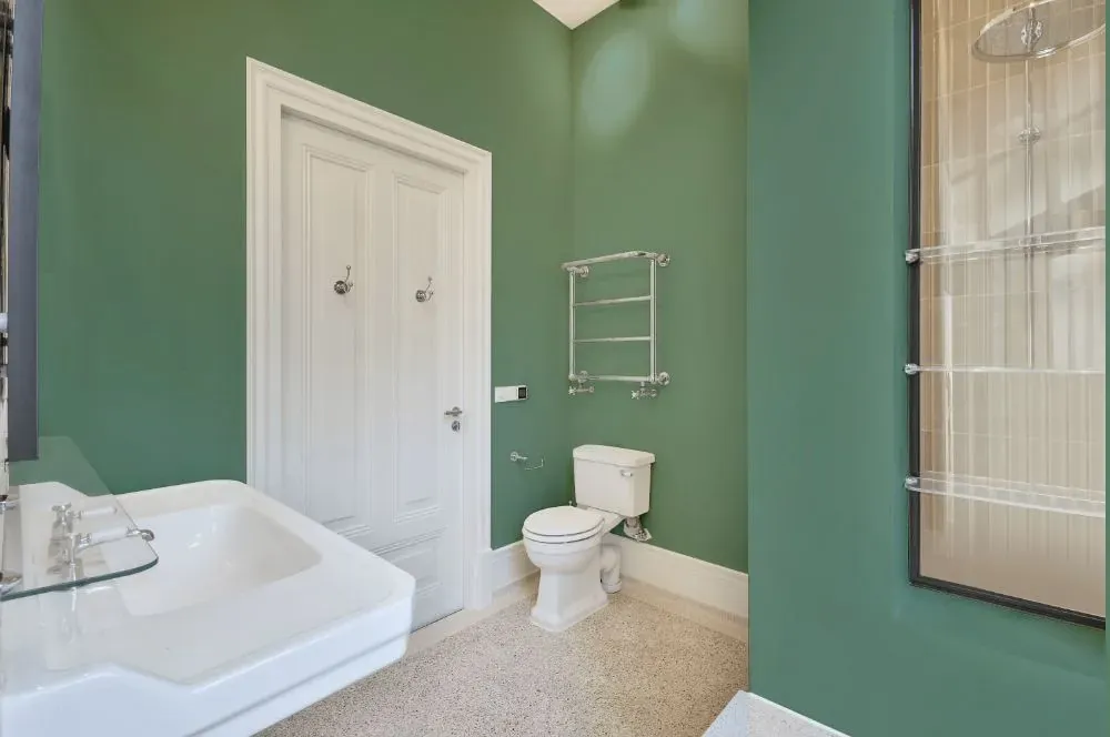 Behr Mossy Bench bathroom