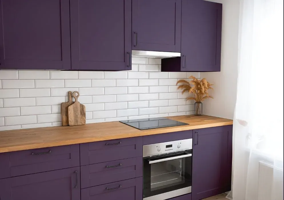Behr Muscat Grape kitchen cabinets