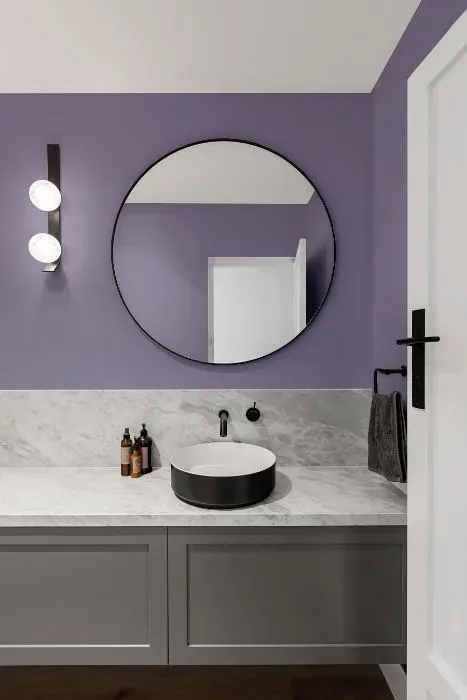 Behr Night Music minimalist bathroom