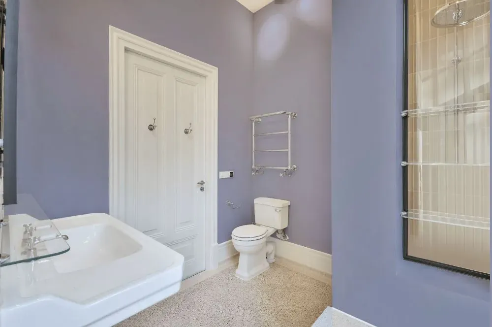 Behr Noble Purple bathroom