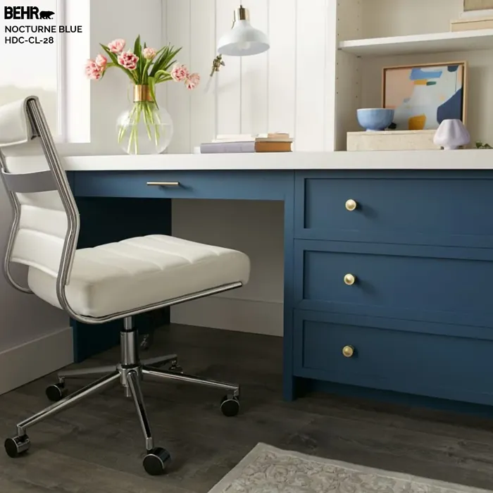 Behr Nocturne Blue painted furniture color