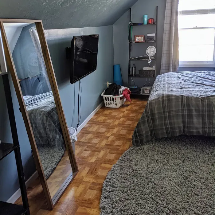 Behr Norwegian Blue bedroom paint review