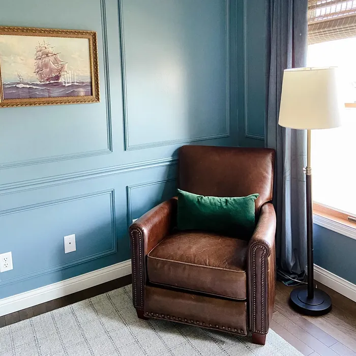 Behr Norwegian Blue living room color review