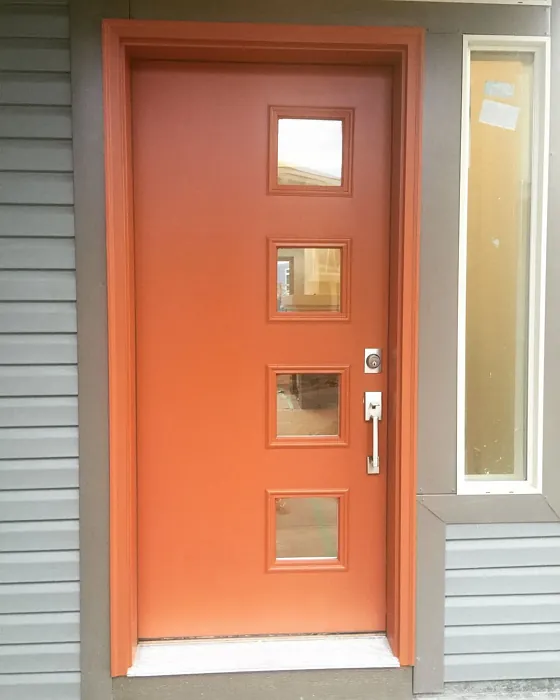 Behr Nouveau Copper front door paint
