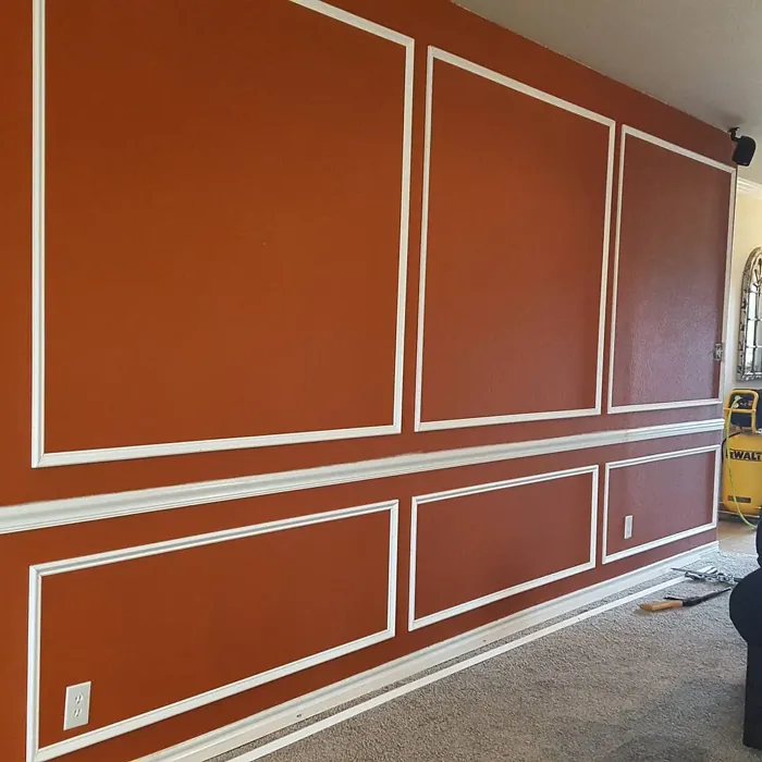 Behr Nouveau Copper living room paint