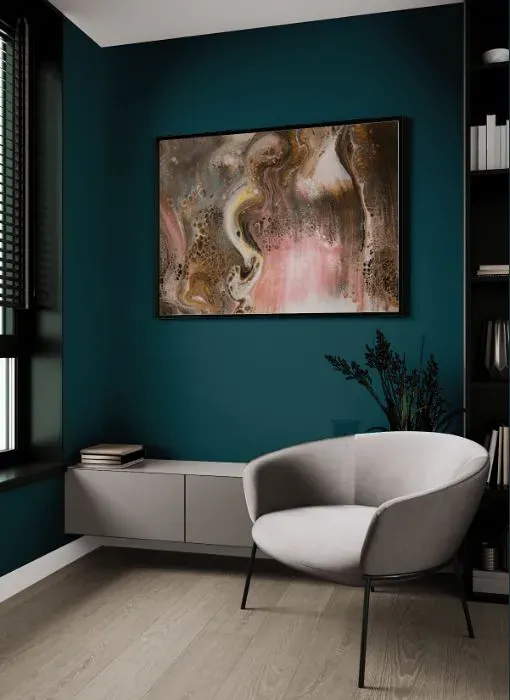 Behr Ocean Abyss living room