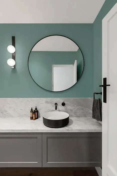 Behr Oceanus minimalist bathroom