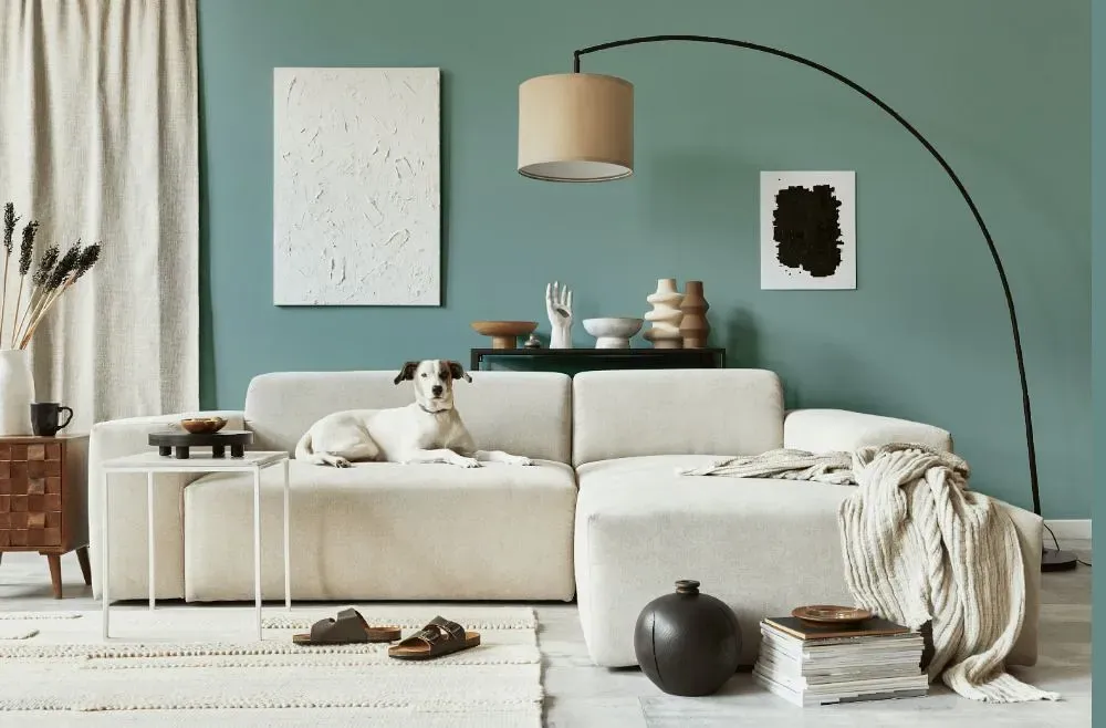 Behr Oceanus cozy living room