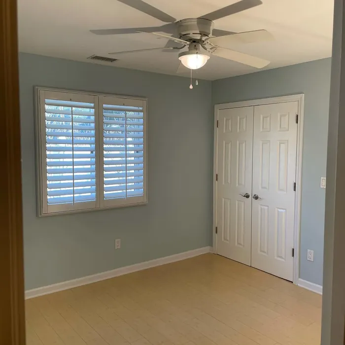 Behr Offshore Mist bedroom paint