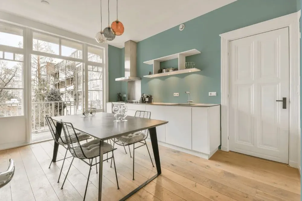 Behr Oslo Blue kitchen review