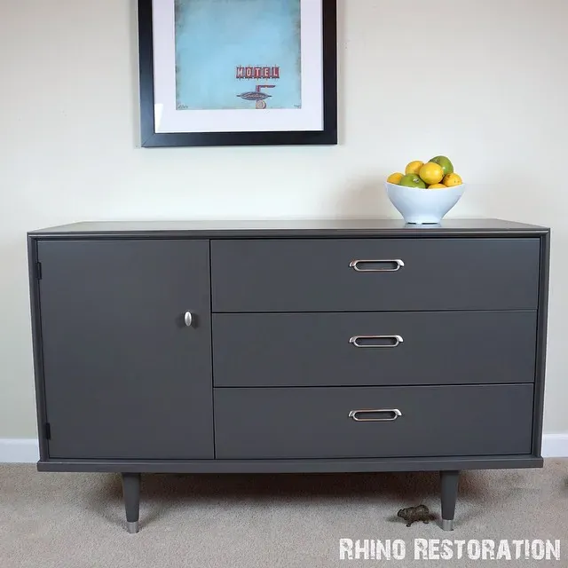 Behr Peppery painted furniture 