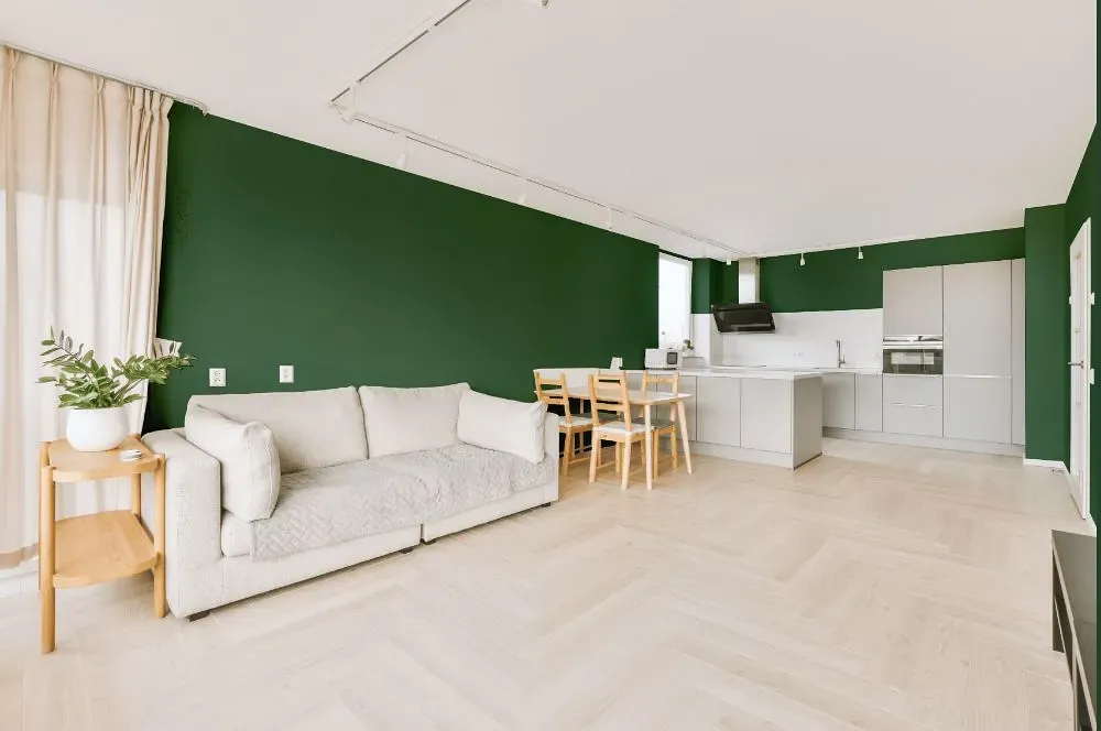Behr Perennial Green living room interior
