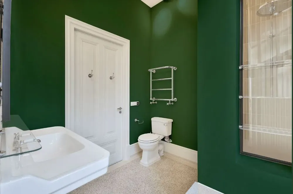 Behr Perennial Green bathroom