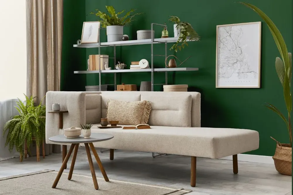 Behr Perennial Green living room