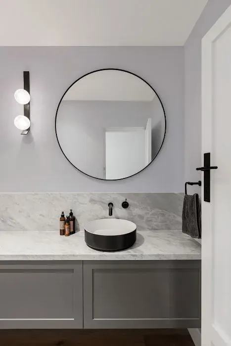 Behr Petal Tip minimalist bathroom