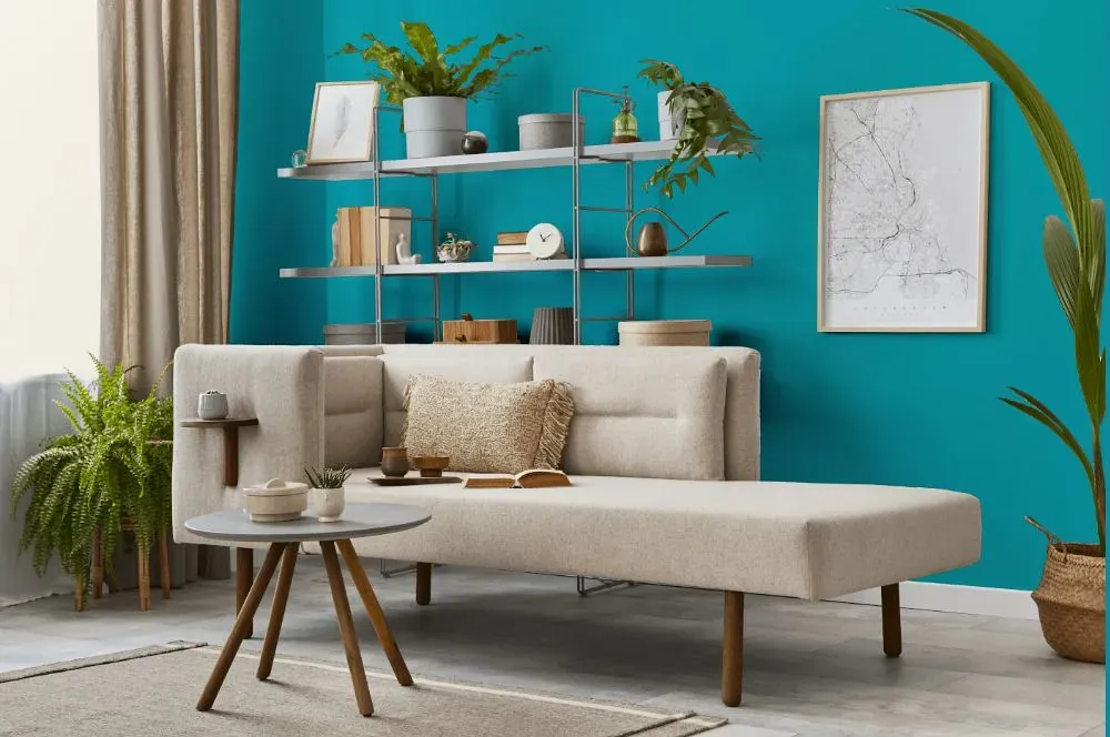 Behr Placid Sea living room