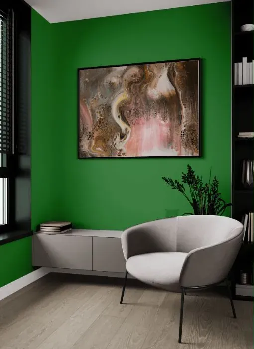 Behr Planet Green living room