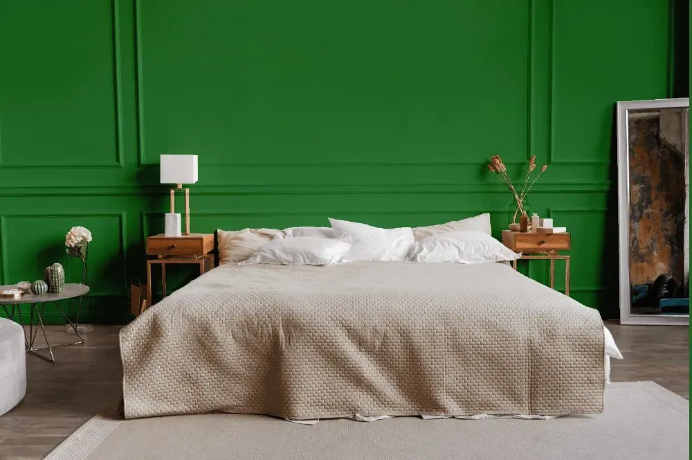 Behr Planet Green bedroom