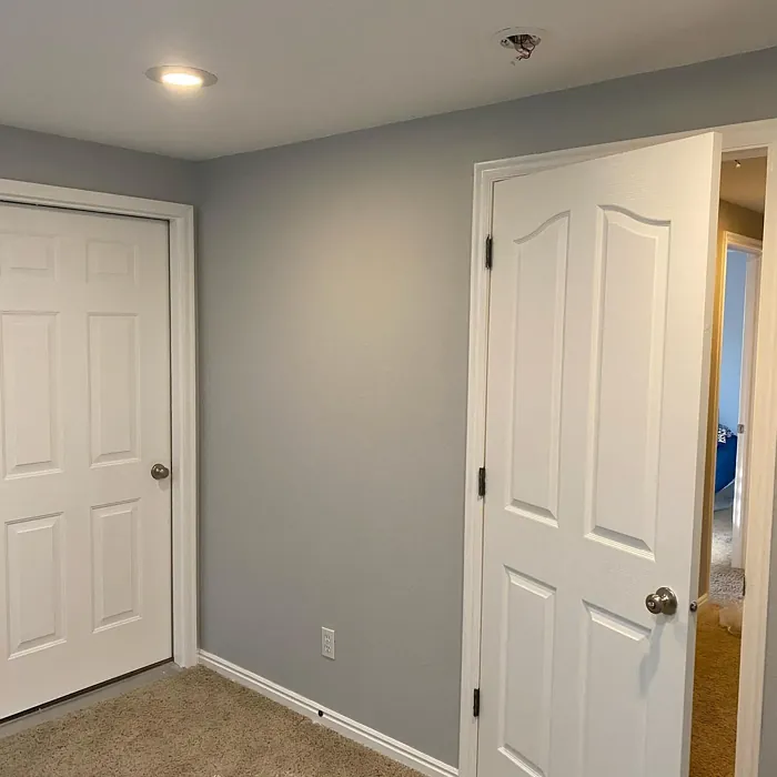 Behr Planetary Silver hallway paint