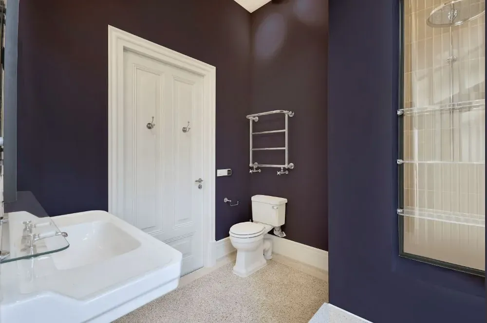 Behr Plush Purple bathroom