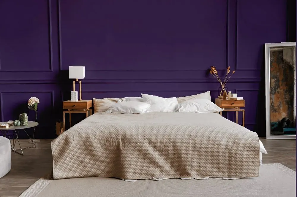 Behr Proper Purple bedroom
