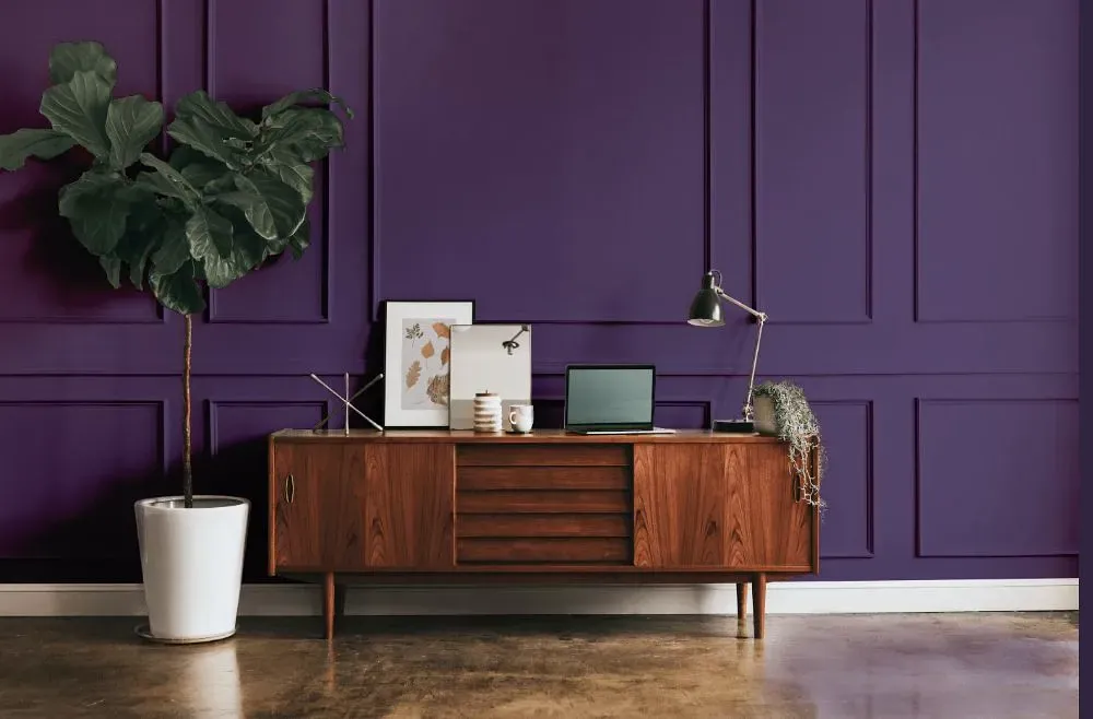 Behr Proper Purple modern interior