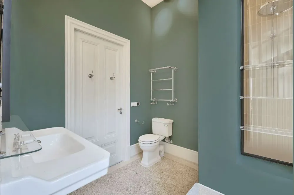 Behr Provence Blue bathroom