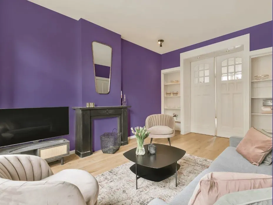 Behr Purple Agate victorian house interior