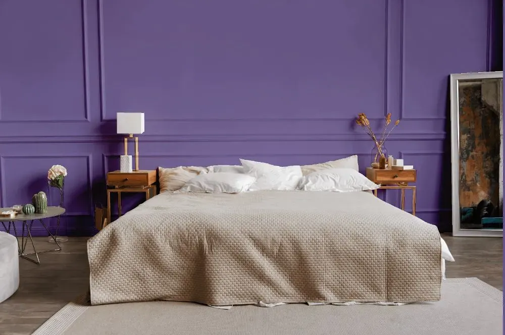 Behr Purple Agate bedroom